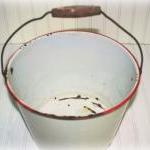 Vintage Enamel Bucket